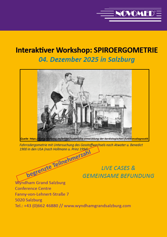 Spiroergometrie – interaktiver Workshop im Dezember 2025